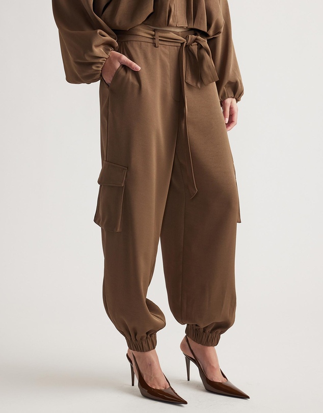 Decjuba - Stella Satin Cargo Pants