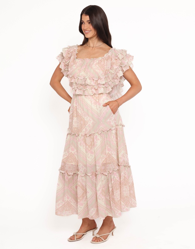 Petal & Pup - Lovine Maxi Dress - Sage Paisley