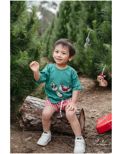 Purebaby - Christmas Party Tee-Kids-Babies