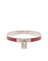 Pre-Loved by Azura Reborn - Pre-Loved Leather Kelly H Cadena Lock Bangle Bracelet
