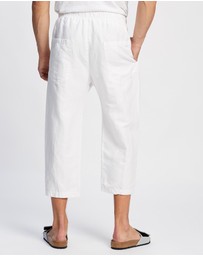 Surrounded By Ghosts - The Eskolaite Linen Canvas Drawstring Pants