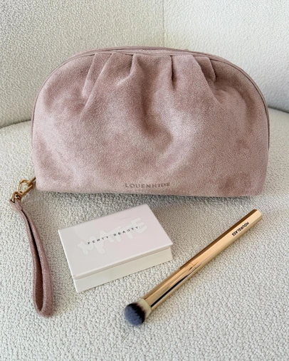 Louenhide - Sarski Suedette Makeup Bag