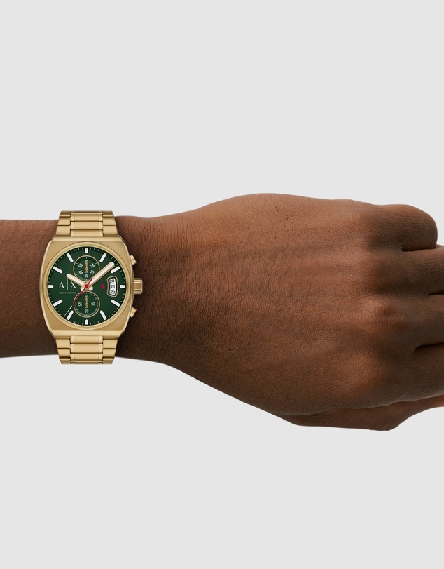 Armani Exchange - Gold Tone Chronograph Watch