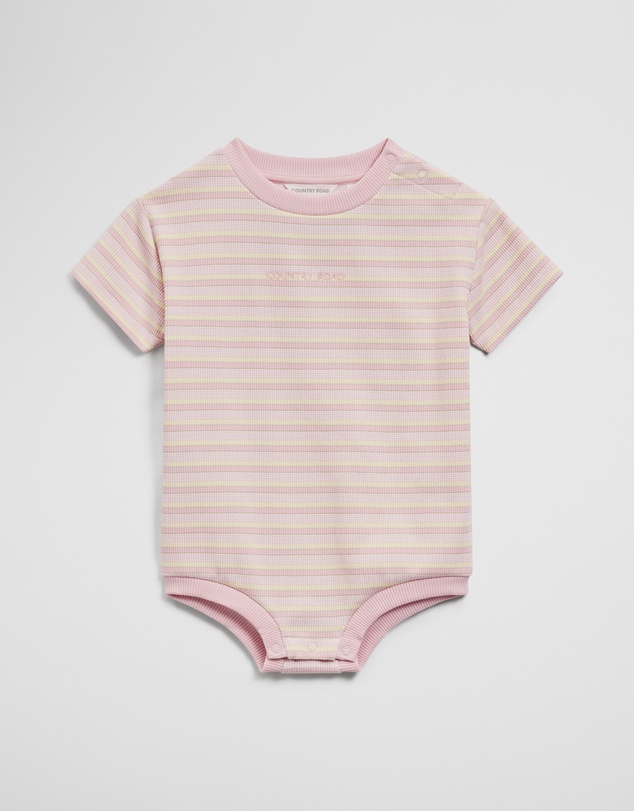 Country Road - Short Sleeve Rib Oversized Bodysuit
