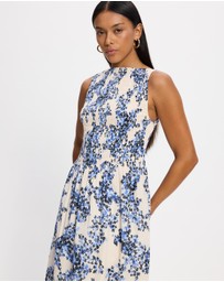 & Other Stories - Smocked Flared Midi Dress