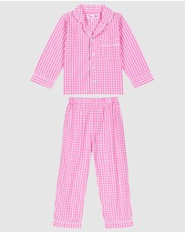 Sant And Abel - Kids Hepburn Gingham Pink PJ Set