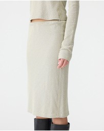 Bassike - Bias Stripe Skirt