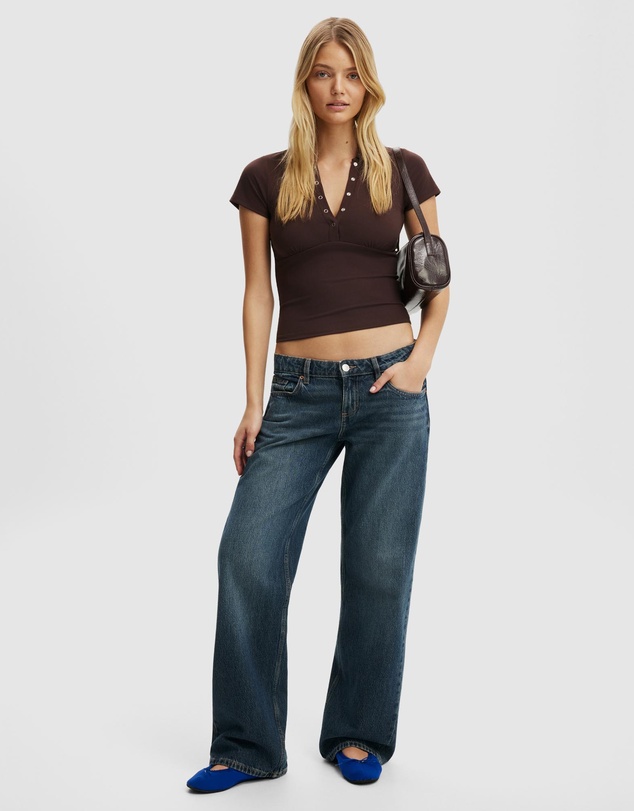 Cotton On - Hold Me Polo Short Sleeve Top
