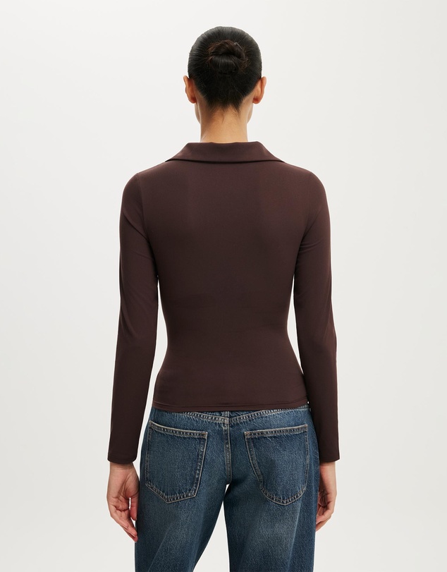 Cotton On - Hold Me Long Sleeve Polo