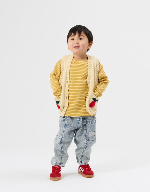 Goldie + Ace - Essential Stripe Rib Top - Babies-Kids