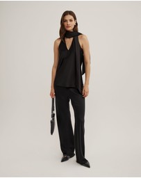 Witchery - V-neck Scarf Top