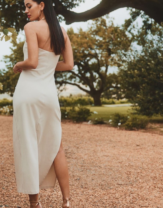 NEXT - Textured Bandeau Midi Dress