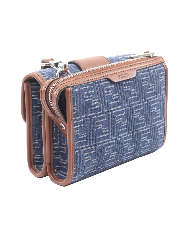 Pre-Loved by Azura Reborn - Pre-Loved Zucca Denim Double Baguette Crossbody