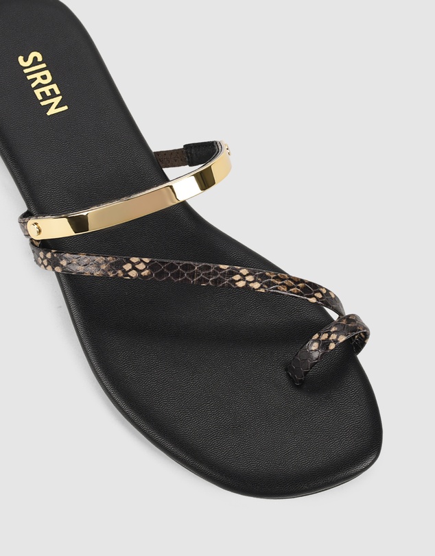 Siren - Miles Strappy Flat Sandals