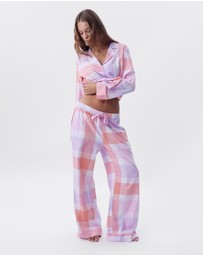 Bras N Things - Azlin Long Pant - Print Check