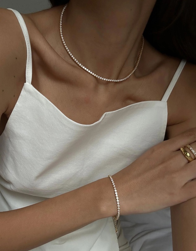 SAINT VALENTINE - The Aspen Tennis Set - Gold