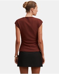 Forever New - Leenah Grown On Neck Crepe Top