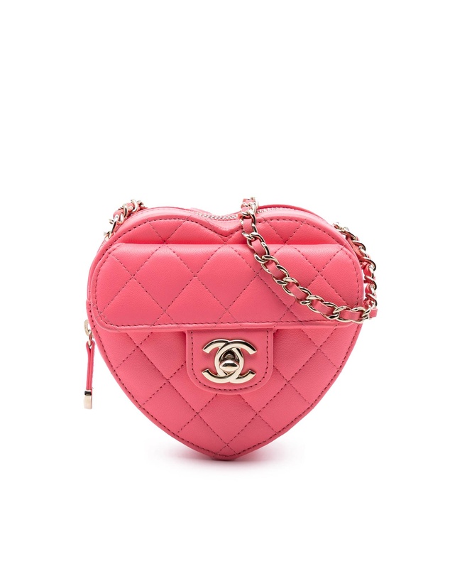 Pre-Loved by Azura Reborn - Pre-Loved Mini Lambskin CC in Love Heart Crossbody