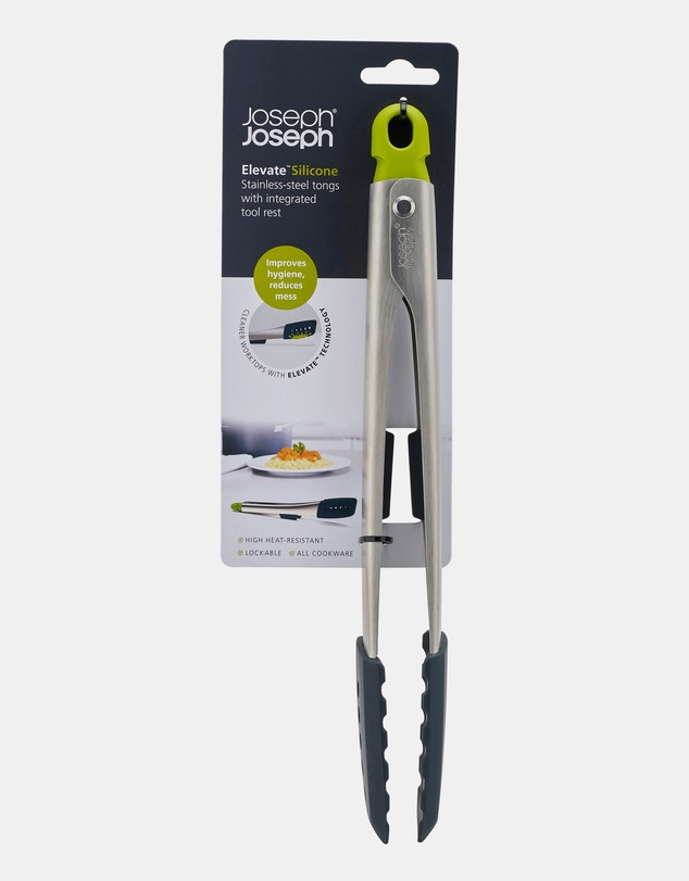 Joseph Joseph - Elevate™ Silicone Steel Tongs (Grey)