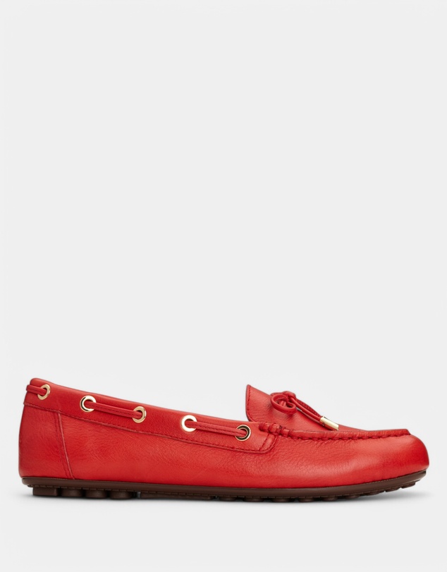 Vionic - Virginia Leather Moccasin - Cherry
