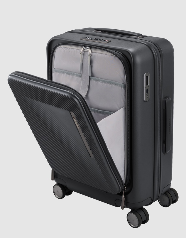 Samsonite - Zipprix Carry-On Small 55cm Suitcase Expandable With 14'' Laptop Front Pocket and Waypoint™ Smart Tag