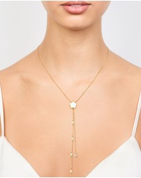Lovisa - Waterproof Gold Plated Stainless Steel Floral Petal Y-Necklace