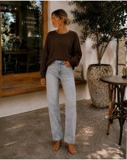 Esther & Co - Joansy Knit - Chocolate