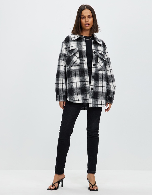 Atmos&Here - Abby Oversized Wool Blend Shacket