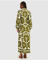 Farm Rio - Palermo Green Maxi Dress