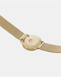 Mondaine - Mondaine Doppio Gold Plated Stainless Steel 33mm Watch