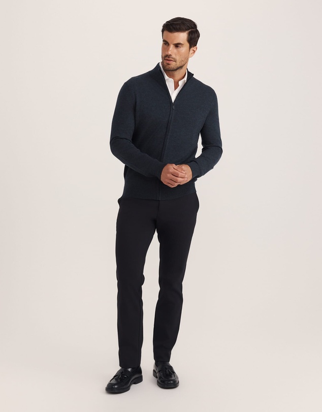 SABA - Franklin Merino Wool Knit Zip Through