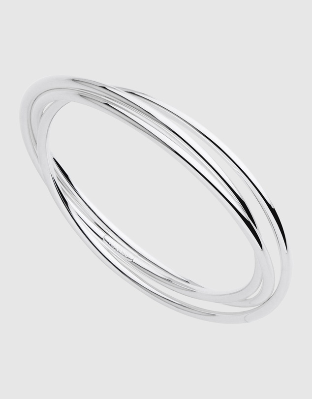 Najo - Café Silver Bangle (65mm)