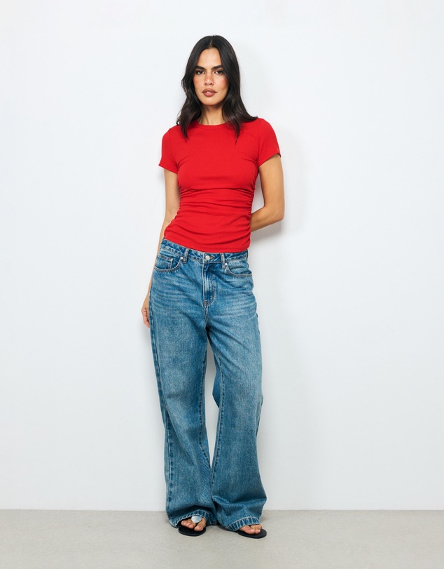 AERE - Belle Ruched T-Shirt