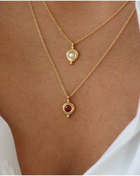 Ottoman Hands - January Birthstone Pendant Necklace