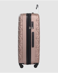 JETT BLACK - Rose Quartz Paragon Large Suitcase