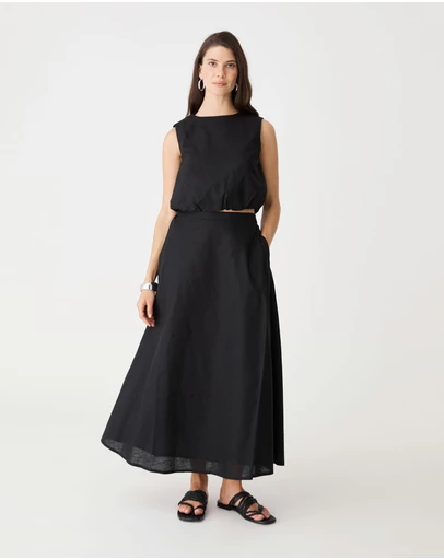 Forcast - Kenya 2 Ruched Linen Top