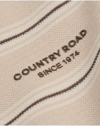 Country Road - Organically Grown Cotton Stripe Long Sleeve Pique T-shirt