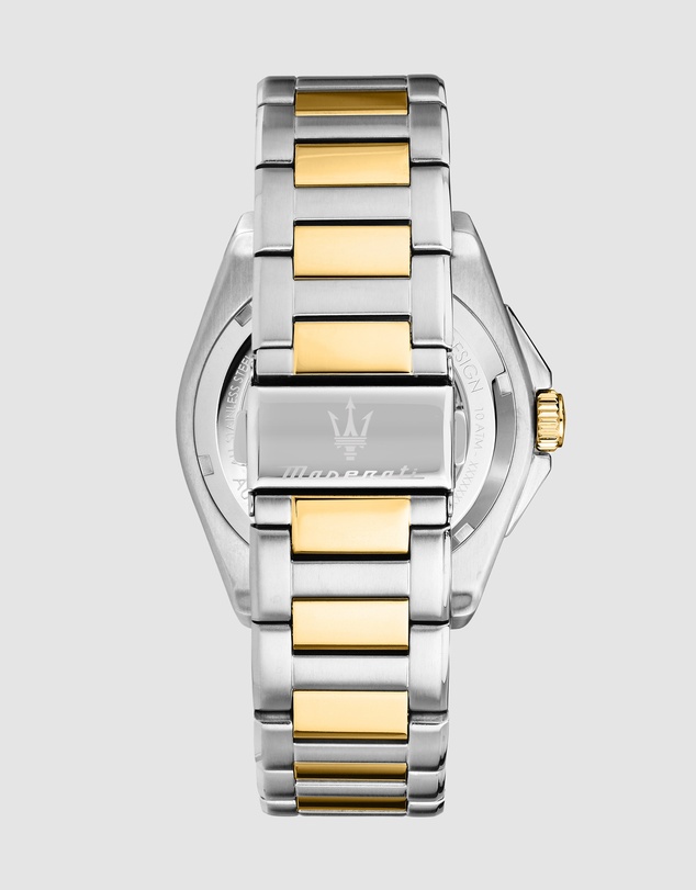 Maserati - Maserati Velocita 41mm Automatic Black Dial Two Tone Stainless Steel Strap Watch