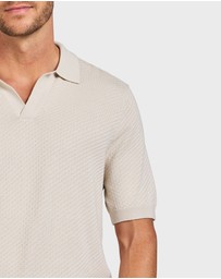 Academy Brand - Jonny Textured Knit Polo