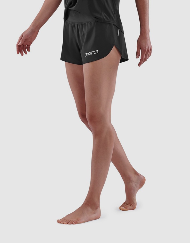 SKINS - SKINS Women's Series-3 Running/Gym Run Shorts Activewear Black