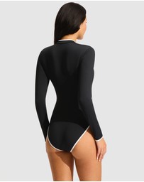 Seafolly - Longsleeve Zip Front One Piece