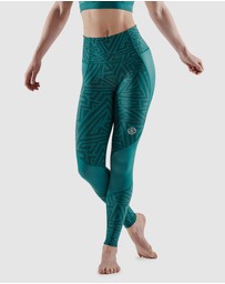 SKINS - SKINS Compression Women's Series-3 Long Tight Skyscraper Lt Teal Angle