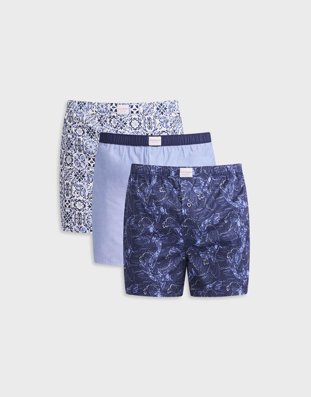 Mitch Dowd - Mitchdowd Koi Pond Cotton Boxer Shorts 3 Pack