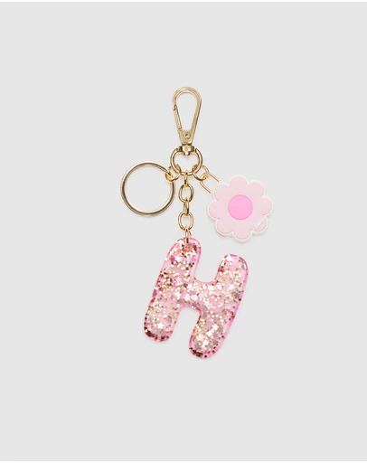 Seed Heritage - Pink Stripe Initial Keyring