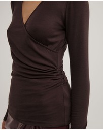 Witchery - Wrap Jersey Top
