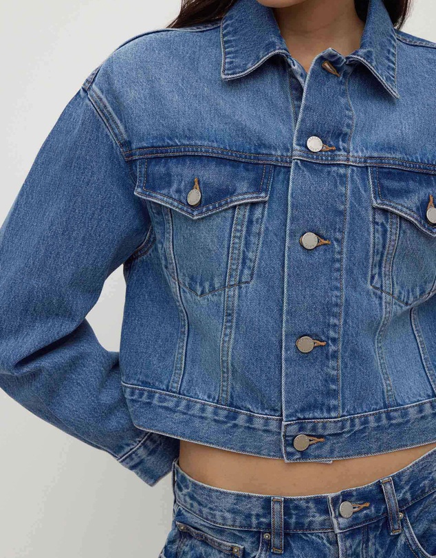 Assembly Label - Cropped Denim Jacket