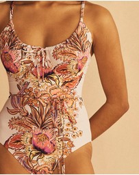 AUR OCEA - Bel Fiore Trellis Gathered One Piece