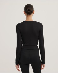 Witchery - Cross Front Long Sleeve Top