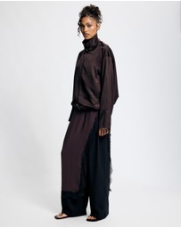 Lover - Anya Lace Trim Sheer Tunic
