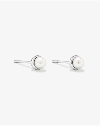 Michael Hill - Cultured Freshwater Pearl Stud Earrings in Sterling Silver